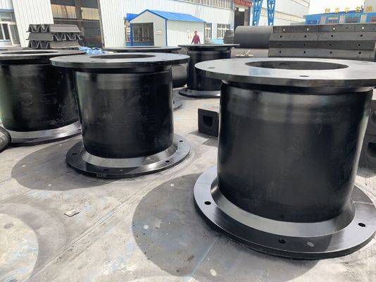 25°C To 80°C Cell Rubber Fenders Customizable Black Durable Marine Dock Bumpers Designed for Effective Impact Absorption
