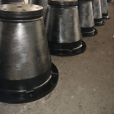 図形 図形 工業用アンローリング用 ステップコーンゴムフェンダー ショック吸収器 高E/R.H値